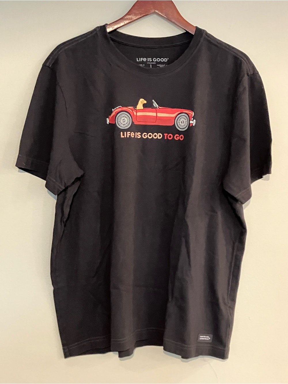 Life Is Good To Go Men's Crusher T-Shirt